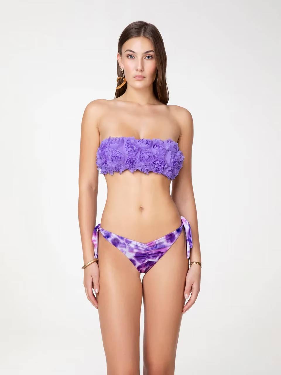 CHANGIT BIKINI A FASCIA CON ROSE